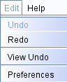 3D menu bar edit