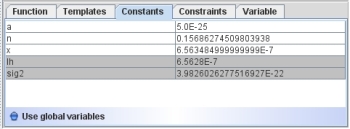 function constants